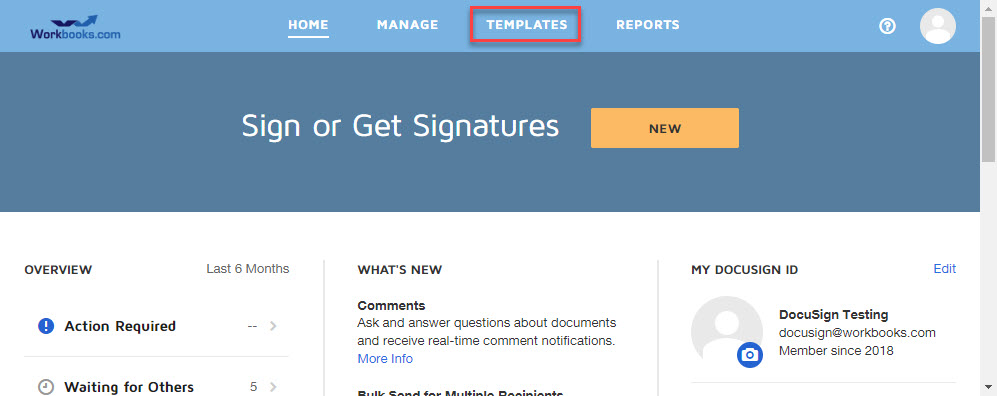 Creating A Document With A DocuSign Template Workbooks CRM