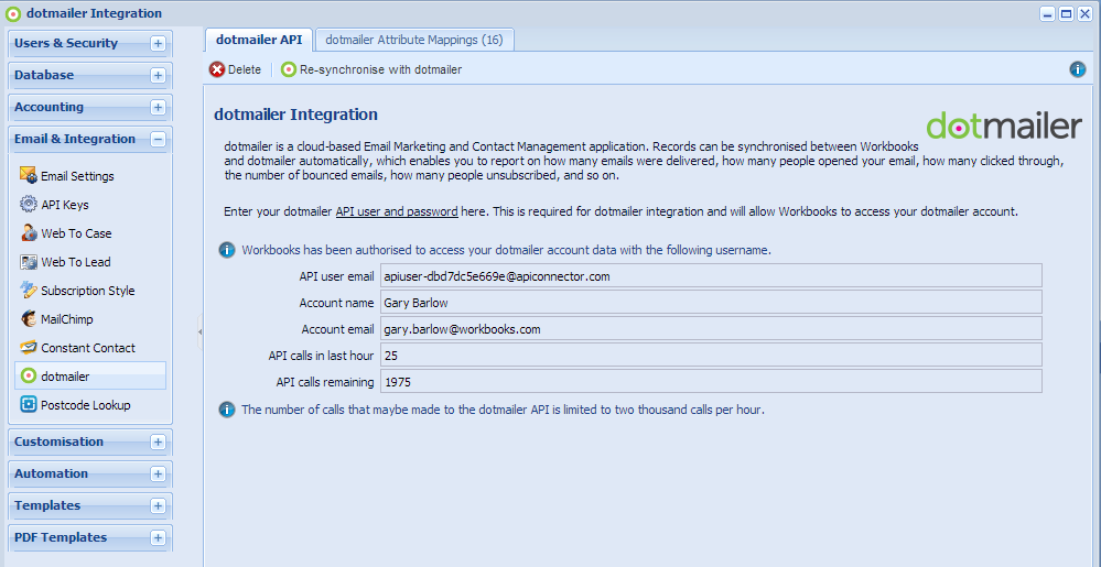 dotmailer integration