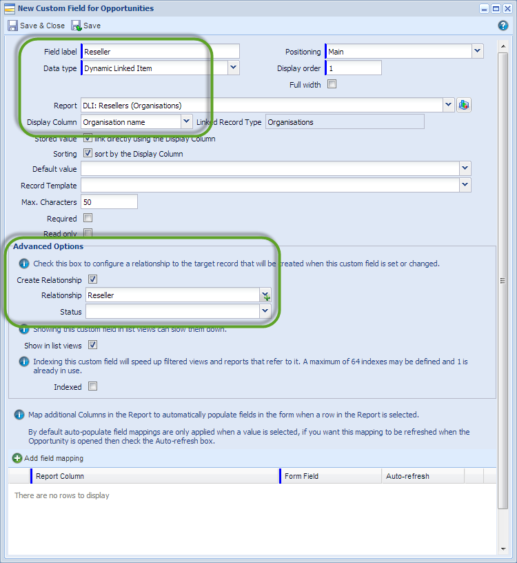 Creating relationships with DLIs