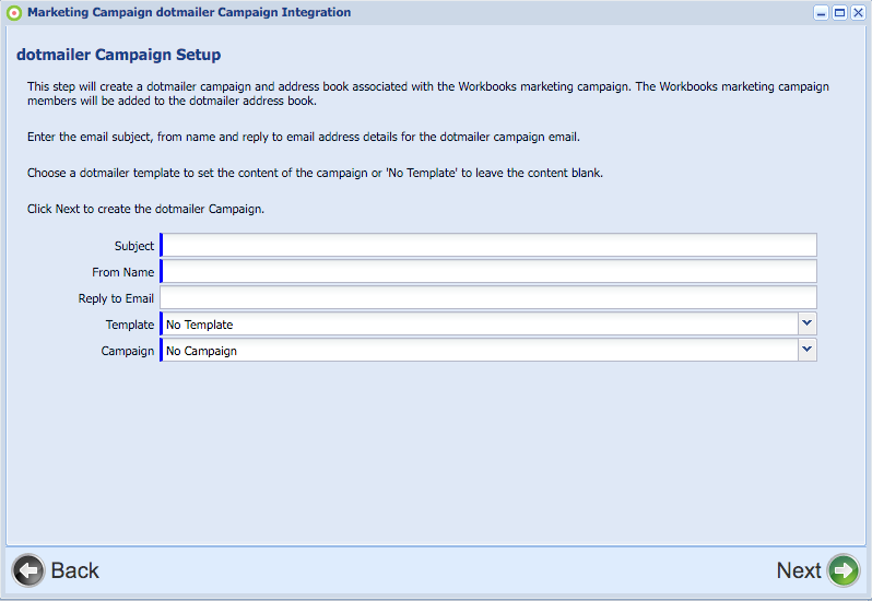 Campaign set-up