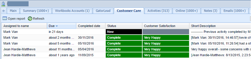 Account Management View