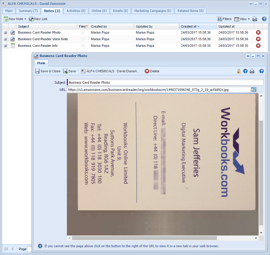 Import Business Card Data Into Workbooks In Just Two Clicks, Saving Time and Reducing the Risk of Human Error thumbnail