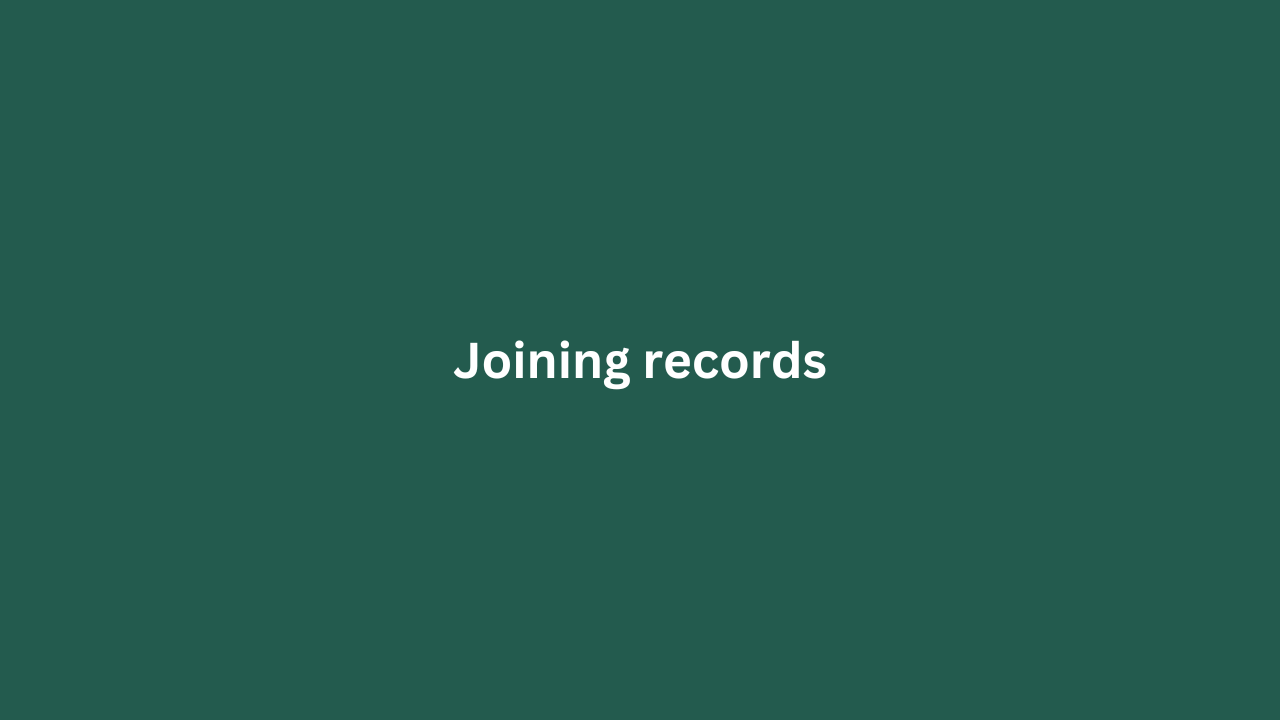 Joining Records featured image