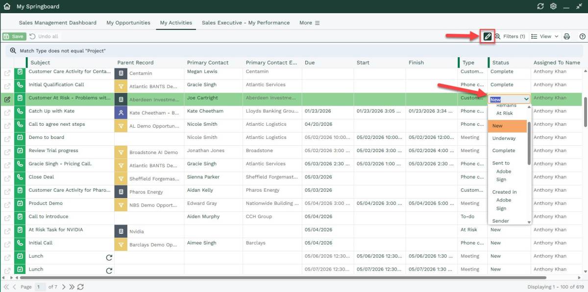 Springboard | Workbooks CRM Support