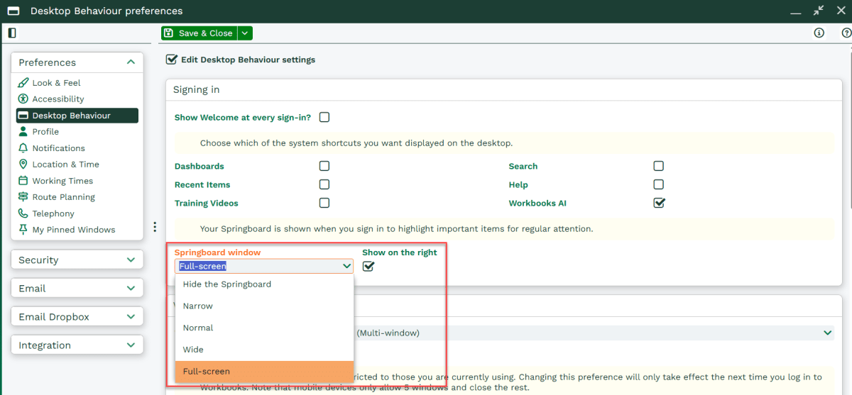 Springboard | Workbooks CRM Support