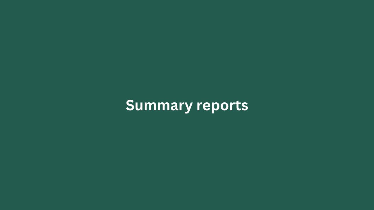 Summary Reports featured image